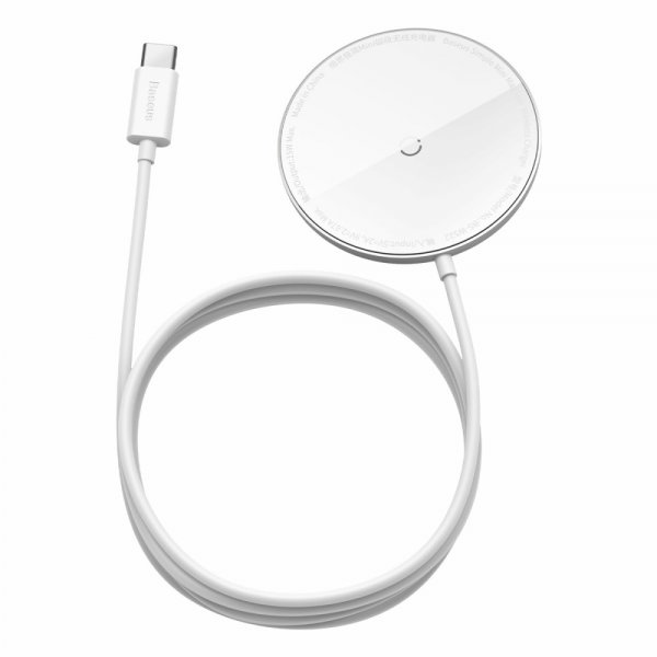 Baseus Trådløs lader MagSafe Simple Mini 15W Hvit