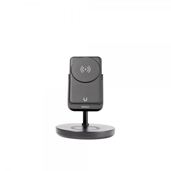 Deltaco Trådløs lader med detachable MagSafe Powerbank 3-in-1
