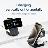 Trådløs lader OJD-112 3-in-1 Foldable MagSafe