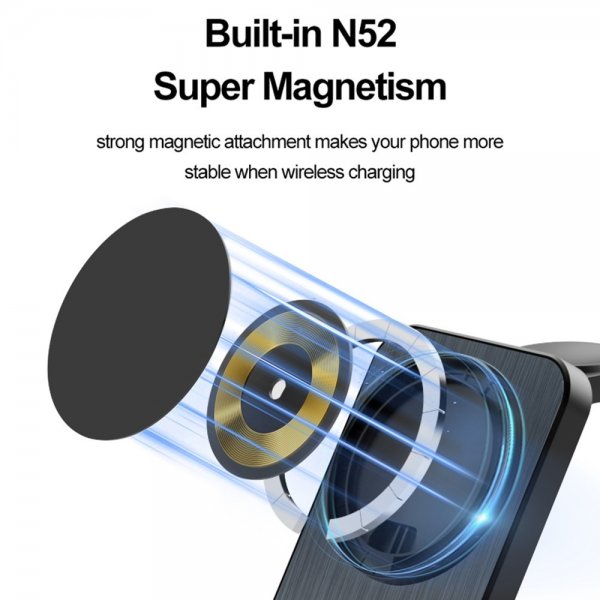 Trådløs lader OJD-112 3-in-1 Foldable MagSafe