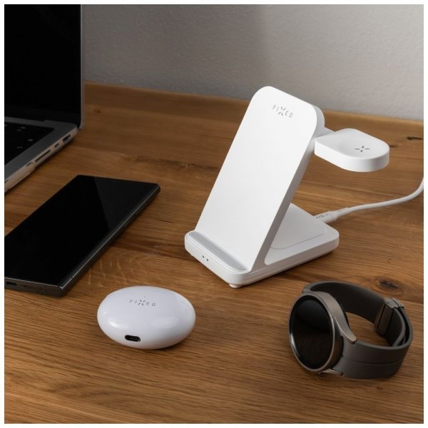 Fixed Trådløs lader Powerstation for Samsung 3in1 15W Hvit