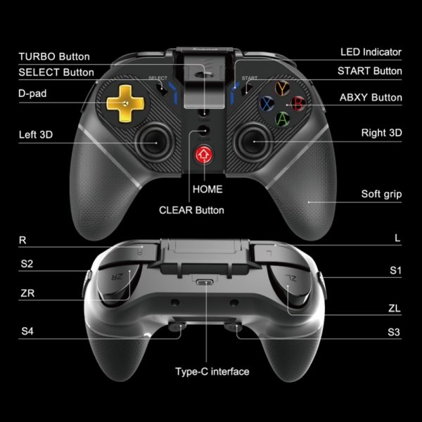 Ipega Trådløs spillkontroll til PC/Nintendo Switch