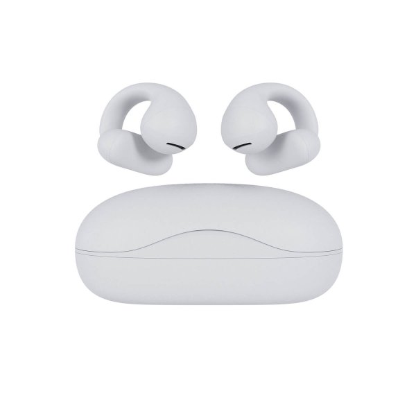 Happy Plugs Hodetelefoner Clip Open Ear Wireless Hvit