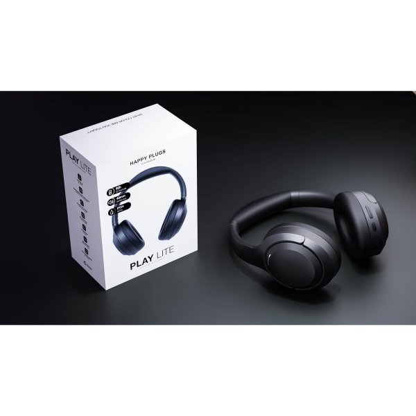 Happy Plugs Hodetelefoner Play Lite Svart
