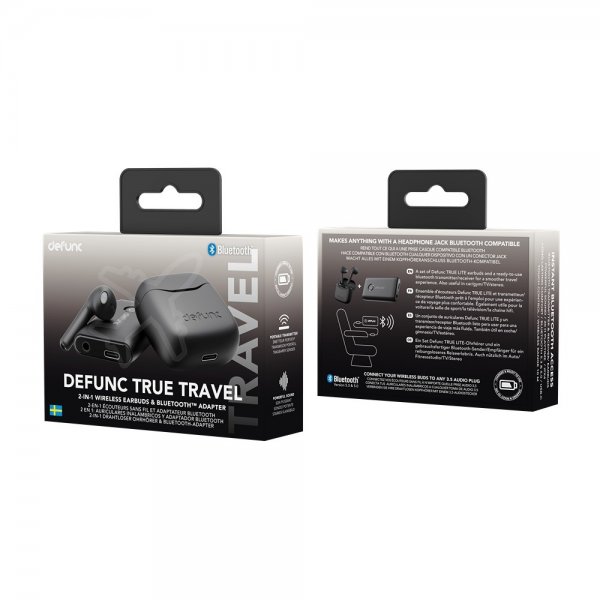 Defunc Hodetelefoner True Travel Svart