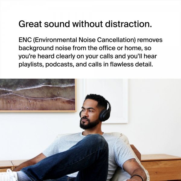 Belkin Trådløse Over-Ear Hodetelefoner SoundForm Adapt Svart
