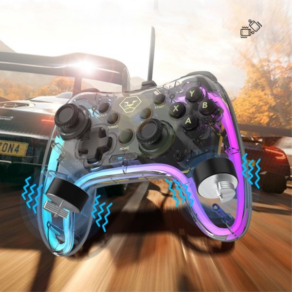 Aolion Gjennomsiktig spillkontroll Nintendo Switch/PC RGB