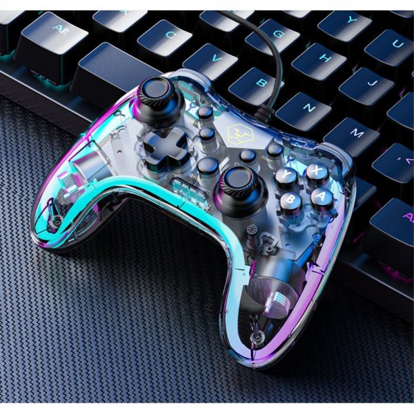 Aolion Gjennomsiktig spillkontroll Nintendo Switch/PC RGB
