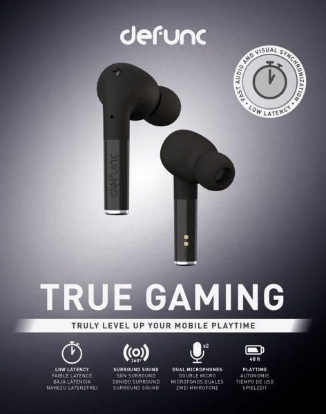 Defunc True Gaming Trådløsa Hodetelefoner Svart