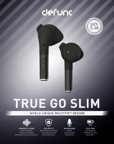 Defunc True Go Slim Trådløsa Hodetelefoner Svart