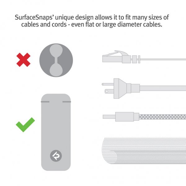Twelve South Kabelholder CableSnap Stay Dove Grey
