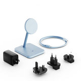 Twelve South HiRise 2 Deluxe 2-i-1 MagSafe-lader Glacier Blue