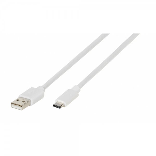 Vivanco Type C till USB 2.0 Kabel 0.5 Meter Hvit