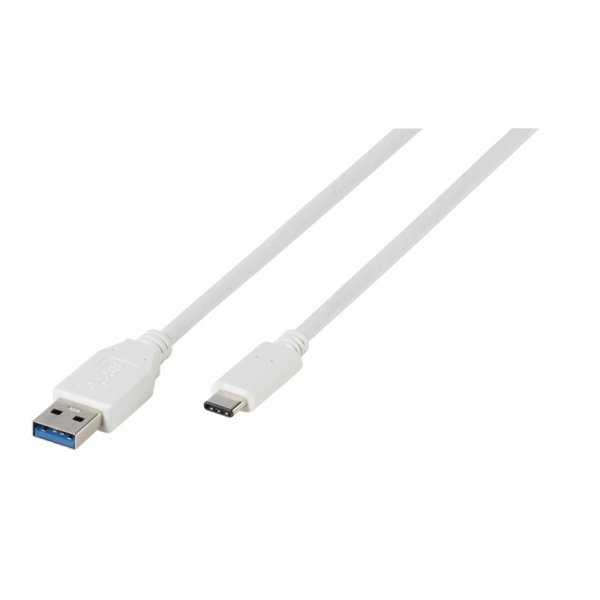 Vivanco Type C till USB 3.1 Kabel 1 Meter Hvit