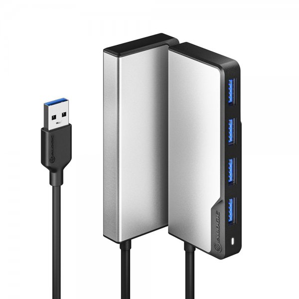 ALOGIC USB-A Fusion SWIFT 4-portars hub Space Grey