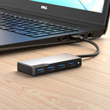 ALOGIC USB-A Fusion SWIFT 4-portars hub Space Grey