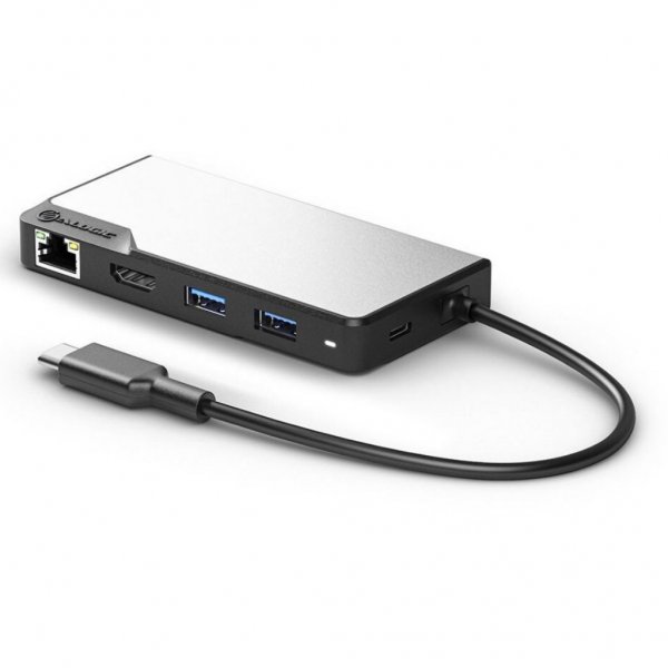 ALOGIC USB-C Fusion MAX 6-in-1-hub HDMI. USB. Ethernet and PD Space Gray