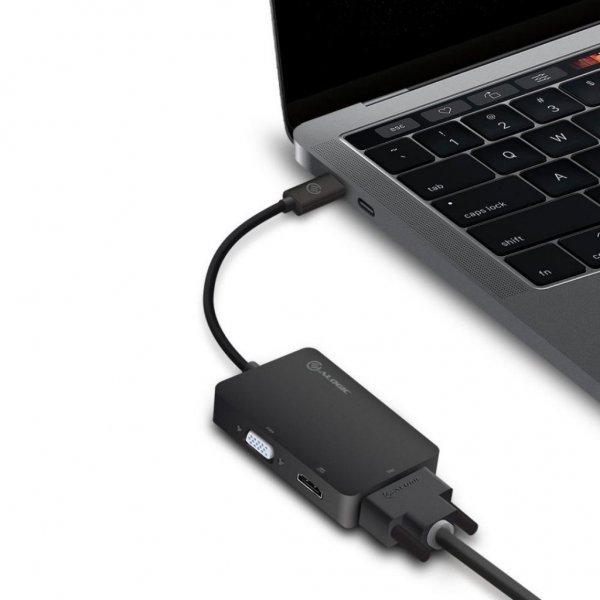 ALOGIC 3-i-1 USB-C HDMI DVI VGA-adapter