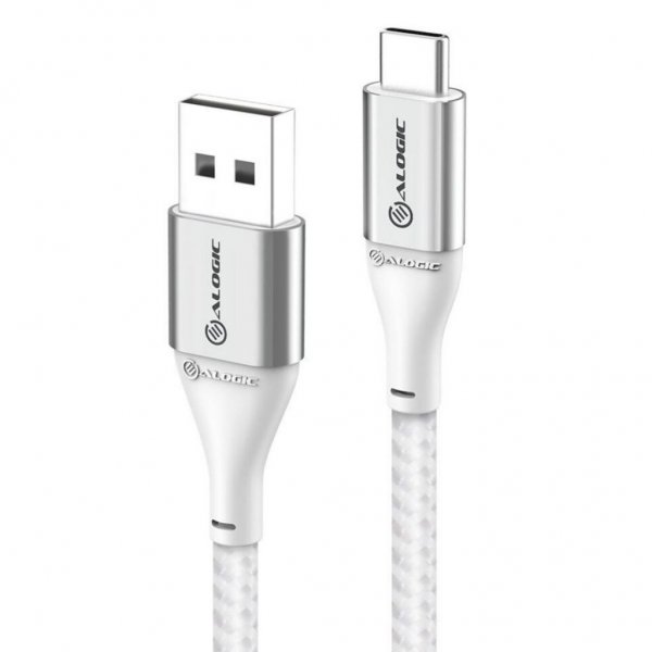 ALOGIC USB-C till USB-A Kabel 3A/480Mbps 1.5m Sølv