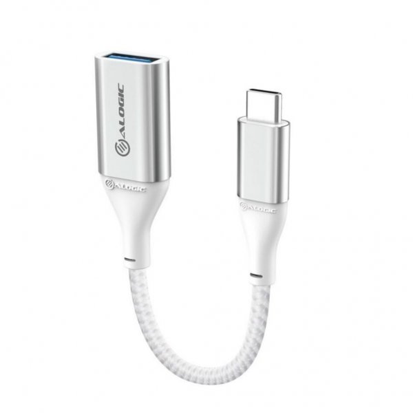 ALOGIC Ultra USB-C till USB-A Adapter 15 cm Silver