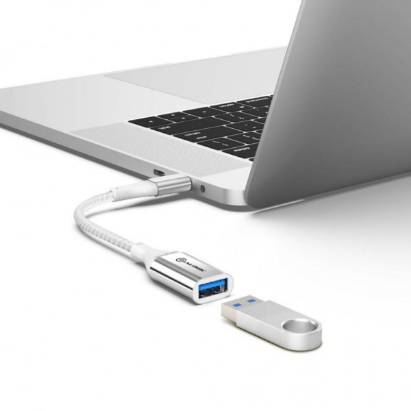ALOGIC Ultra USB-C till USB-A Adapter 15 cm Silver