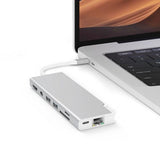ALOGIC Ultra USB-C Dock PLUS - HDMI. MDP. USB. Ethernet. minneskortläsare och 100W PD Silver