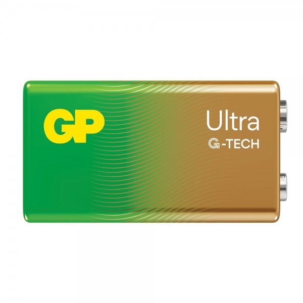 GP Ultra Alkaline 9V Battery 1604AU/6LF22