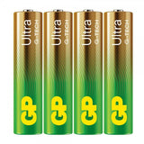 GP Ultra Alkaline AAA Battery 24AU/LR03 4-pack