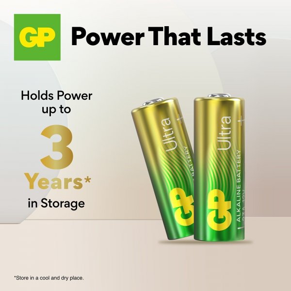 GP Ultra Alkaline Battery 12V 23A 4-pack