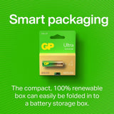 GP Ultra Alkaline D Battery 13AU/LR20 2-pack