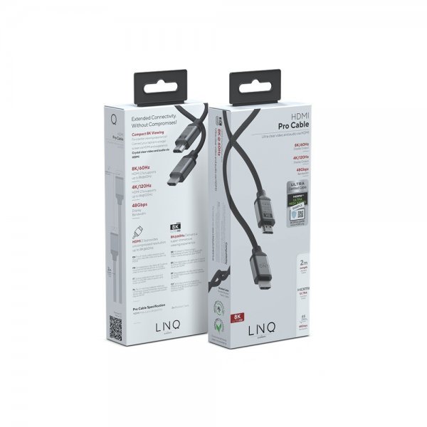 LINQ by Elements Ultra HDMI kabel 48Gbps/8K/60Hz 2m