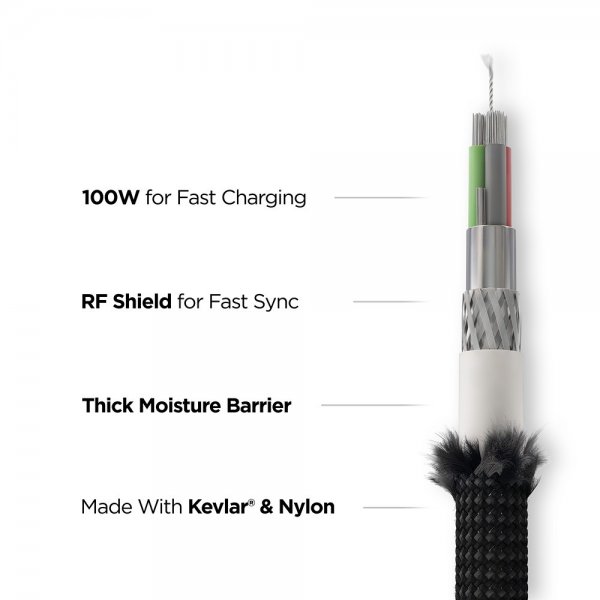 Nomad Lader Universal Cable for Watch 1.5m Carbide