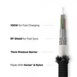 Nomad Lader Universal Cable for Watch 1.5m Carbide