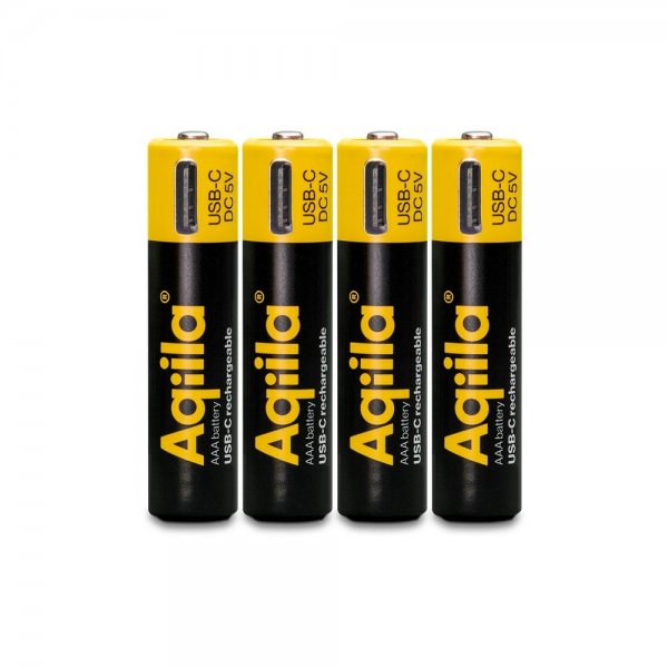 Aqiila Rechargeable AAA Battery USB-C 4-pack