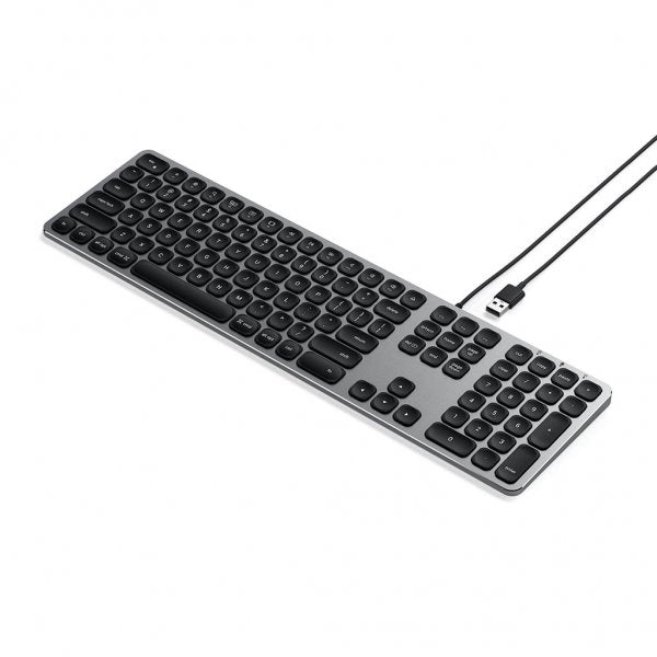 Satechi Tastatur med trådbunden USB anslutning Nordisk Layout Space Gray