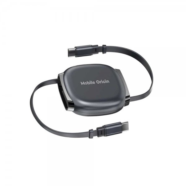 Mobile Origin USB-C Kabel 100W Retractable Cable Box Grå