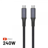 Fixed USB-C Mediakabel USB4 gen 2 240W 1.2m