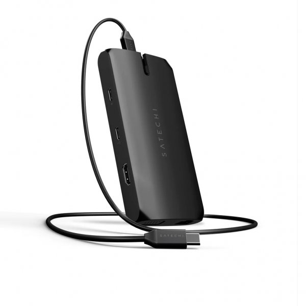 Satechi USB-C On-the-Go Multiport Adapter Svart
