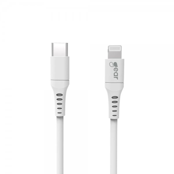 Gear USB-C/Lightning Kabel 2 meter Hvit