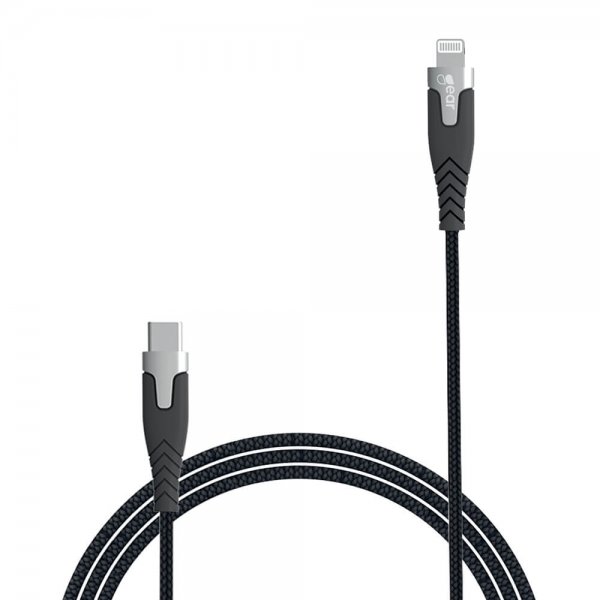 Gear USB-C/Lightning Kabel Kevlar 1.5 meter Svart