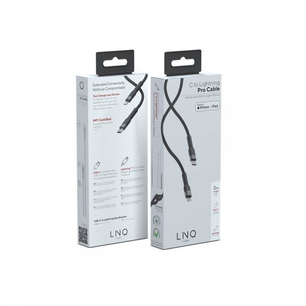 LINQ by Elements USB-C till Lightning kabel MFI 2m