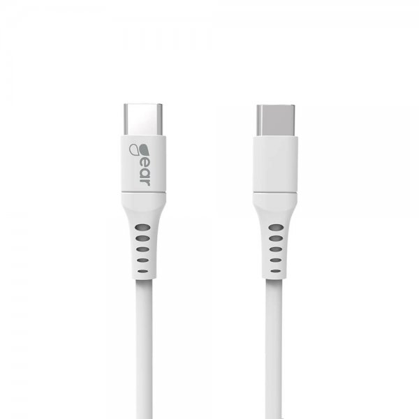 Gear USB-C/USB-C Kabel 2 meter Hvit