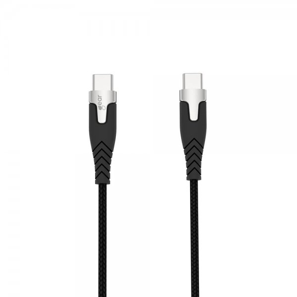 Gear USB-C/USB-C Kabel Kevlar 1.5 meter Svart
