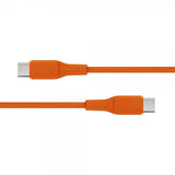 X2O USB-C til USB-C Kabel Superflex 60W 1.5m Oransje