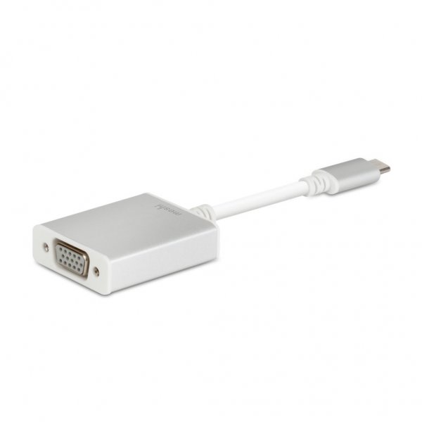 Moshi USB-C till VGA-adapter Sølv