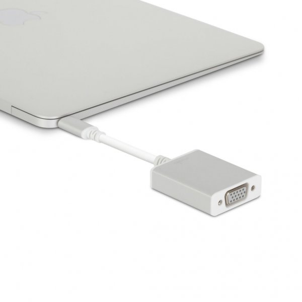 Moshi USB-C till VGA-adapter Sølv