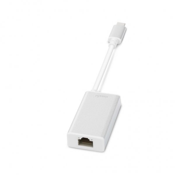 Moshi USB-C til Gigabit Ethernet-Adapter Hvit