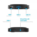Fixed Adapter MagHUB USB-C 7in1