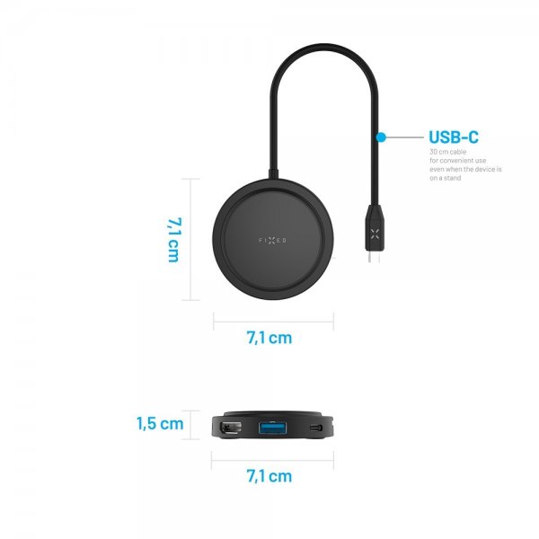 Fixed Adapter MagHUB USB-C 7in1