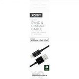 Xqisit USB till Lightning Kabler 1.5 m Svart